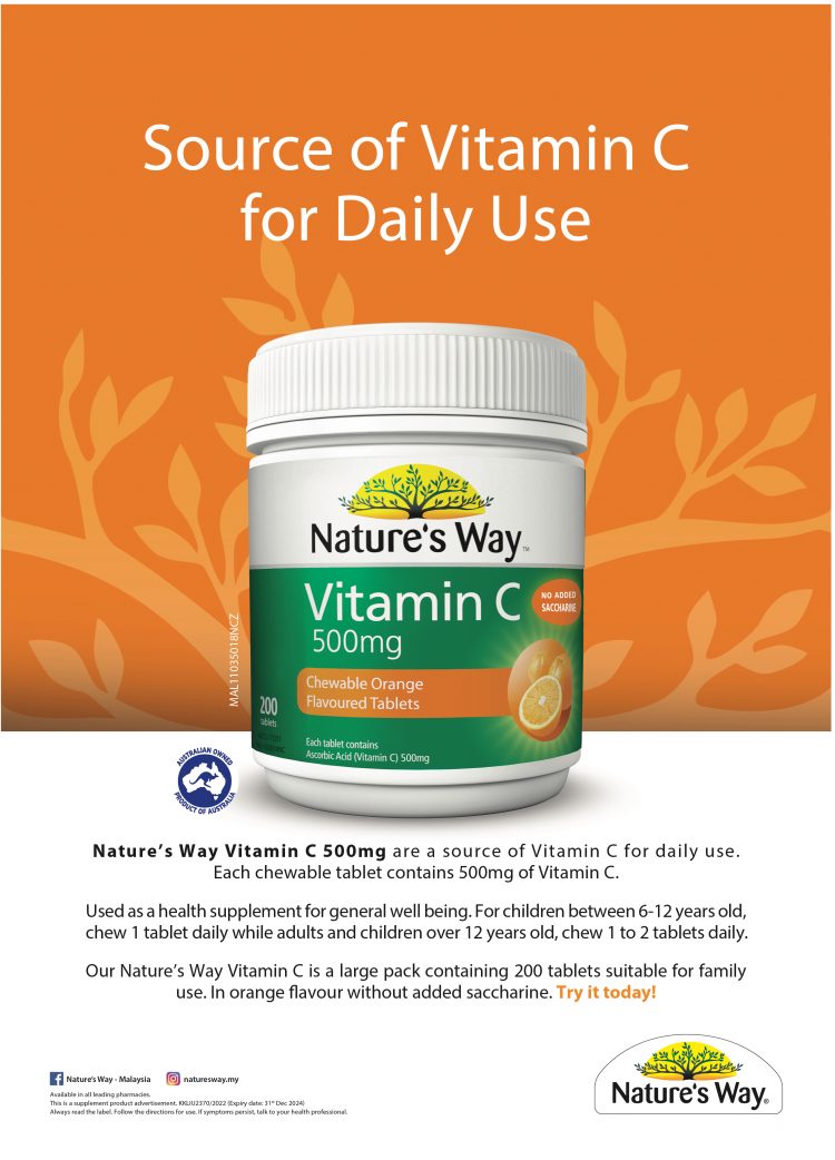 Nature’s Way Vitamin C 500mg Chewable Tablets 200s - Natures Way