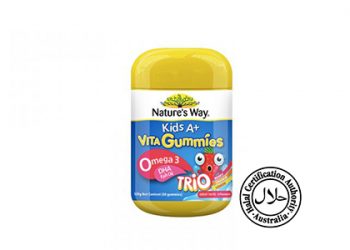 Nature’s Way Kids A+ Omega 3 DHA Fish Oil Trio Gummies 60s