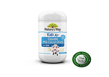 Nature’s Way Kids A+ Chewable Milk Calcium Bites With DHA 60s