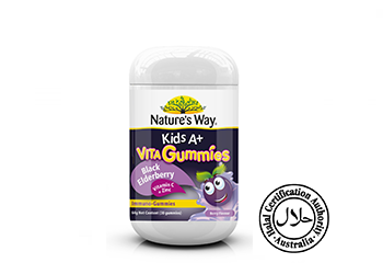 Nature’s Way Kids A+ VitaGummies Black Elderberry with Vitamin C & Zinc Gummies 30s