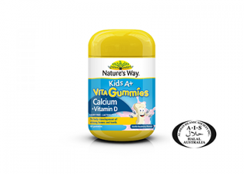 Nature’s Way Kids A+  VitaGummies Calcium  +  Vitamin D Gummies 60s